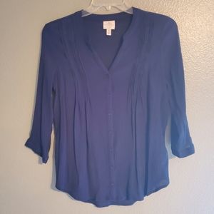 Petite Dark Blue Top